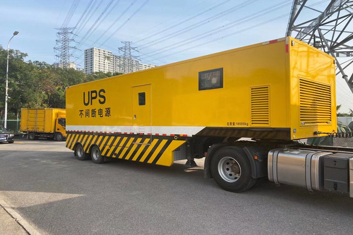 岱岳发电机租赁施工现场